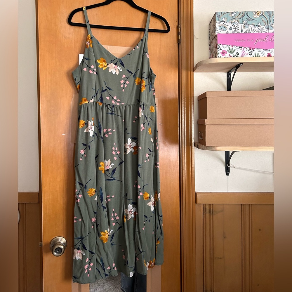Old Navy Green Cami Sundress
